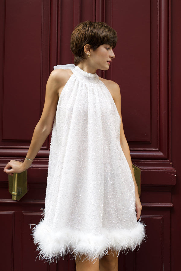 Audrey Dress White Retail